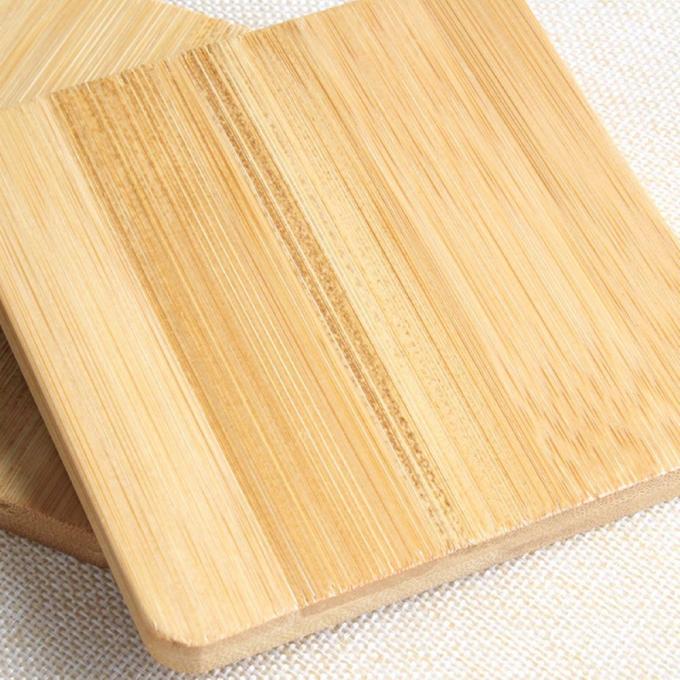 천연 Bambu Coasters 사각형 Bambu 트레이 접시 음료, 공예품, 수풀 3