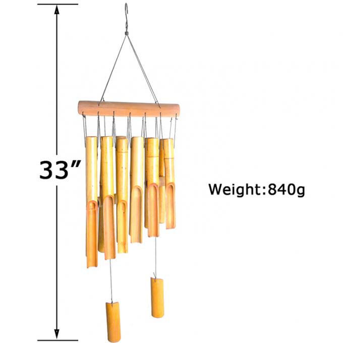 놀라운 깊은 음색의 Bambu Wind Chimes For Garden Patio Home or Outdoor Decor 6