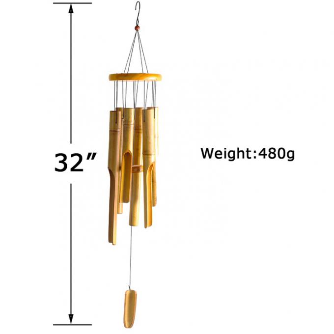 놀라운 깊은 음색의 Bambu Wind Chimes For Garden Patio Home or Outdoor Decor 5