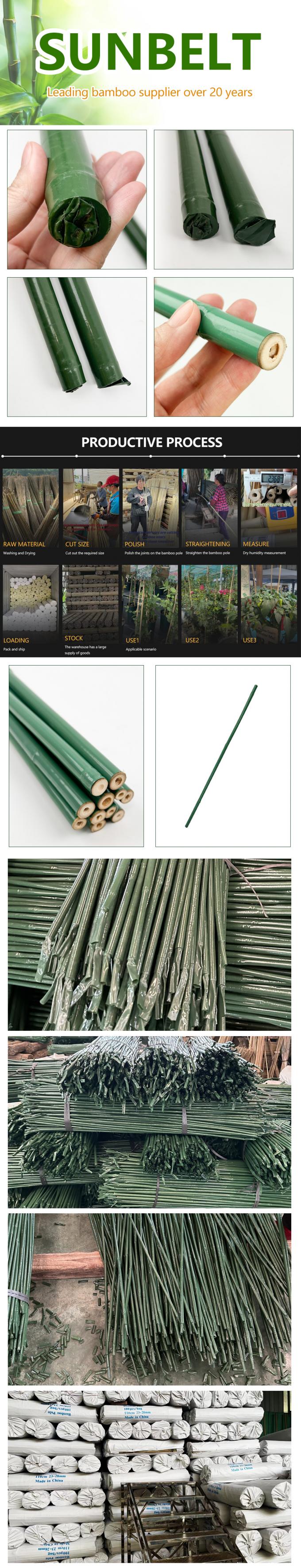 야외용/정원용으로 천연 플라스틱으로 덮인 대나무 스틸 0