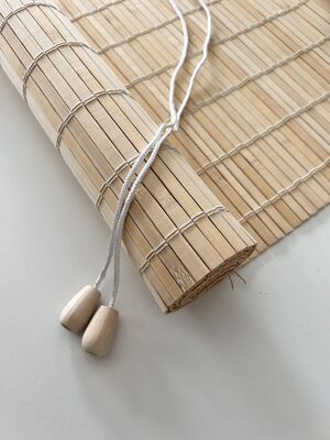 자연 친환경 Bambu Roller Blinds 로마 스타일 창문 그림자 Indoor Outdoor Privacy Decor