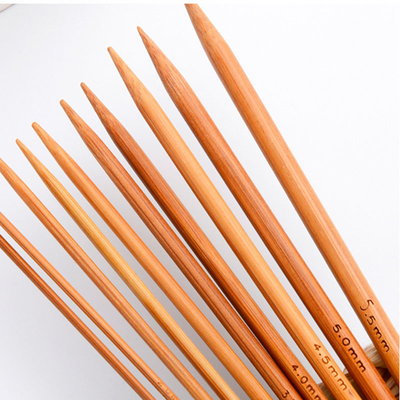 편물을 짜 탄화된 도구 핸들 크로쉐를 바느질하는 대나무 단일 해드를 자극합니다