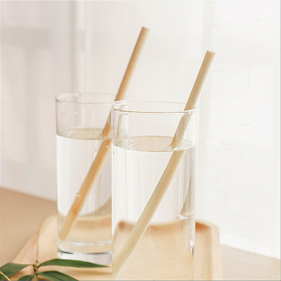 솔로 밀짚을 마시는 재사용할 수 있는 Eco 우호적 20x0.8cm 재사용할 수 있는 대나무