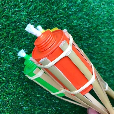 외부 하와이식 연회 파티 축제 축하를 위해 화려한 115개 센티미터 천연 대나무 횃불