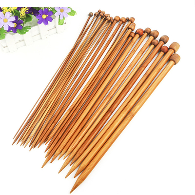 12 PC 대나무 원형편 바늘 대나무 크로쉐 세트