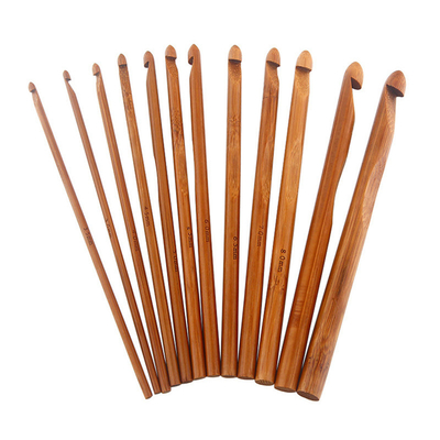 손으로 짠 경품 대나무 원형편은 탄화 대나무 크로셰 뜨개질용 바늘을 자극합니다