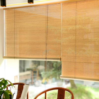 환경에 대나무 롤러 차양 수동 Pergola 대나무 장님 60 x 180cm