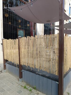 내구성 스플릿 대나무 울타리 사생활 보호 스크린 롤 야외 조경 및 patio 장식